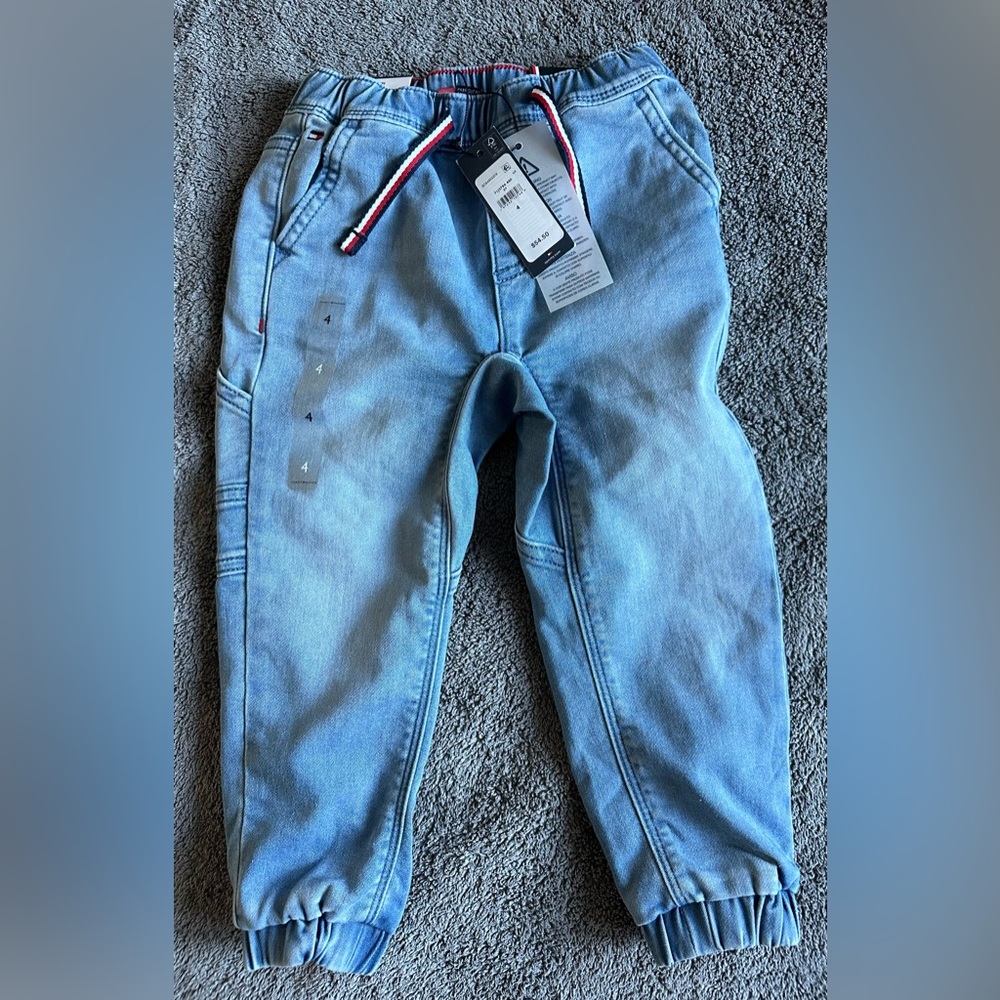 Tommy Hilfiger Boys Denim Jogger Jeans - Size 4